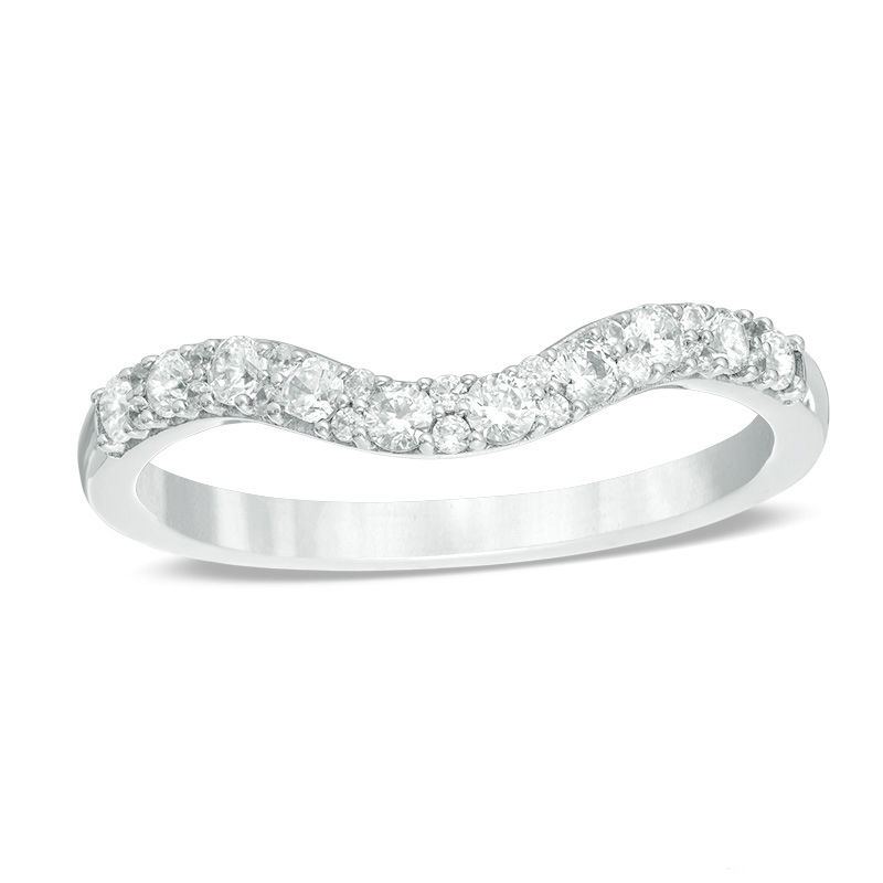 Main Image 1 of Previously Owned - Love's Destiny by Peoples 0.33 CT. T.W.  Diamond Wedding Band in 14K White Gold (I/SI2)