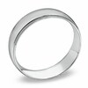 Thumbnail Image 1 of Previously Owned - Men's 6.0mm Comfort Fit 14K White Gold Milgrain Wedding Band