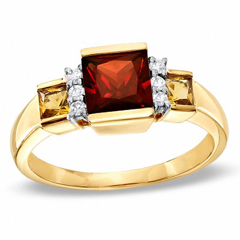 thumbnail image 2 of 9ct Yellow Gold Oval Garnet Solitaire Ring By Citerna - Multiple Sizes (H To V) 2 of 4