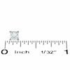 Thumbnail Image 2 of Previously Owned - 0.50 CT. T.W.  Princess-Cut Diamond Solitaire Stud Earrings in 14K White Gold (I/I2)