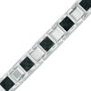 Thumbnail Image 0 of Previously Owned - Men's Link Bracelet in Stainless Steel and Tungsten with Black Carbon Fiber - 8.5"