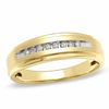 Thumbnail Image 0 of Previously Owned - Men's 0.10 CT. T.W. Diamond Wedding Band in 10K Gold