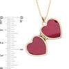 Thumbnail Image 1 of Previously Owned - Heart Scroll Locket Pendant in 10K Gold