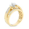 Thumbnail Image 2 of Previously Owned - 1.00 CT. T.W. Marquise Diamond Three Stone Engagement Ring in 14K Gold