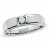 Thumbnail Image 0 of Previously Owned - Men's 0.15 CT.  Canadian Diamond Solitaire Ring in 14K White Gold (I/I1)