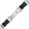 Thumbnail Image 1 of Previously Owned - Men's Cable and Textured Link Bracelet in Stainless Steel and Two-Tone IP - 8.5"