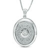 Thumbnail Image 0 of Previously Owned - Unstoppable Love™  0.12 CT. T.W. Diamond Vintage-Style Oval Locket in Sterling Silver