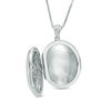 Previously Owned - Unstoppable Love™ 0.12 CT. T.W. Diamond Vintage-Style Oval Locket in Sterling Silver