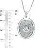 Previously Owned - Unstoppable Love™ 0.12 CT. T.W. Diamond Vintage-Style Oval Locket in Sterling Silver
