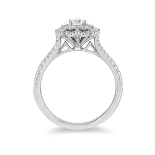 Previously Owned - Enchanted Disney Elsa 0.63 CT. T.W. Diamond Snowflake Engagement Ring in 14K White Gold