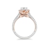 Previously Owned - Enchanted Disney Belle 1.25 CT. T.W. Diamond Rose Frame Engagement Ring in 14K Two-Tone Gold