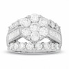 Thumbnail Image 0 of Previously Owned - 4.00 CT. T.W. Diamond Cluster Split Shank Engagement Ring in 14K White Gold