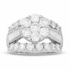 Thumbnail Image 0 of Previously Owned - 4.00 CT. T.W. Diamond Cluster Split Shank Engagement Ring in 14K White Gold