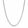 Previously Owned - 2.5mm Glitter Rope Chain Necklace in Hollow 10K White Gold - 18"
