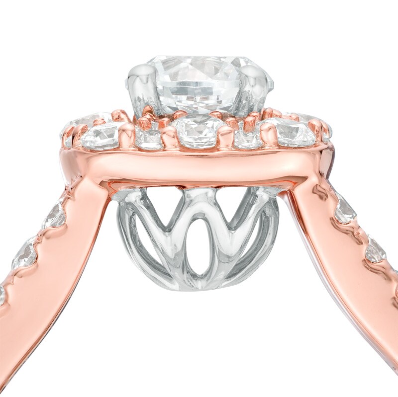 Main Image 2 of Previously Owned - Love's Destiny by Peoples 1.50 CT. T.W. Diamond Engagement Ring in 14K Two-Tone Gold