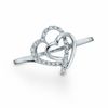 Thumbnail Image 1 of Previously Owned - 0.10 CT. T.W. Diamond Heart Ring in Sterling Silver
