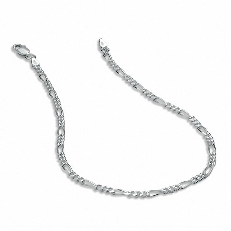Previously Owned - 7.0mm Figaro Chain Bracelet in Sterling Silver - 8.5"