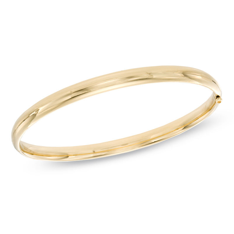 Previously Owned - Polished Bangle in 10K Gold|Peoples Jewellers