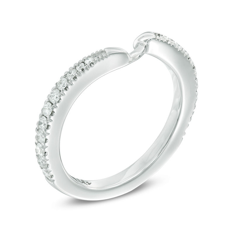 Main Image 2 of Previously Owned - Ever Us™ 0.33 CT. T.W. Diamond Contour Band in 14K White Gold