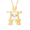 Thumbnail Image 0 of Previously Owned - Unstoppable Love™  0.10 CT.  Canadian Diamond Solitaire Inukshuk Pendant in 10K Gold (I/I2)