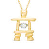 Previously Owned - Unstoppable Love™  0.10 CT.   Diamond Solitaire Inukshuk Pendant in 10K Gold (I/I2)