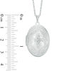 Thumbnail Image 2 of Previously Owned - Diamond Accent Oval Vintage-Style Locket in Sterling Silver