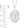 Thumbnail Image 3 of Previously Owned - Diamond Accent Oval Vintage-Style Locket in Sterling Silver