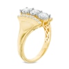 Thumbnail Image 1 of Previously Owned - 0.95 CT. T.W. Diamond Linear Past Present Future® Collar Engagement Ring in 14K Gold