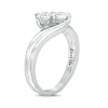 Thumbnail Image 2 of Previously Owned - Ever Us™ 0.62 CT. T.W. Two-Stone Diamond Bypass Ring in 14K White Gold