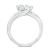 Thumbnail Image 3 of Previously Owned - Ever Us™ 0.62 CT. T.W. Two-Stone Diamond Bypass Ring in 14K White Gold