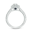 Thumbnail Image 2 of Previously Owned - Vera Wang Love Collection 0.70 CT. T.W. Oval Diamond Double Frame Engagement Ring in 14K White Gold