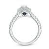 Thumbnail Image 2 of Previously Owned - Vera Wang Love Collection 0.70 CT. T.W. Oval Diamond Double Frame Engagement Ring in 14K White Gold