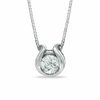 Thumbnail Image 0 of Previously Owned - Sirena™ Diamond Accent Solitaire Pendant in 14K White Gold