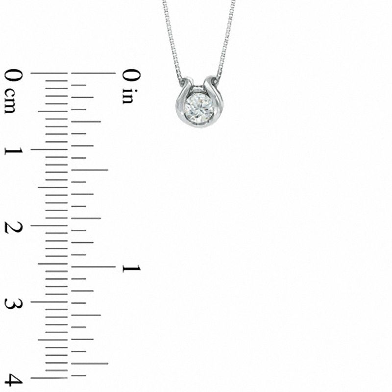 Previously Owned - Sirena™ Diamond Accent Solitaire Pendant in 14K White Gold