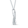 Thumbnail Image 3 of Previously Owned - Interwoven™ 0.09 CT. T.W. Diamond Pendant in Sterling Silver - 19"