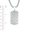 Thumbnail Image 2 of Previously Owned - Men's Diamond-Cut Dog Tag Pendant in Stainless Steel - 24"