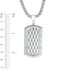 Thumbnail Image 3 of Previously Owned - Men's Diamond-Cut Dog Tag Pendant in Stainless Steel - 24"