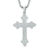 Thumbnail Image 1 of Previously Owned - Men's Crucifix Pendant in Two-Tone Stainless Steel - 24"