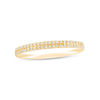 Thumbnail Image 1 of Previously Owned - 0.10 CT. T.W. Diamond Double Row Anniversary Band in 10K Gold