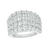 Thumbnail Image 0 of Previously Owned - 2.00 CT. T.W. Diamond Spiral Multi-Row Anniversary Ring in 10K White Gold