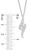 Thumbnail Image 2 of Previously Owned - Ever Us™ 0.50 CT. T.W. Two-Stone Diamond Bypass Pendant in 14K White Gold - 19"