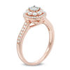Thumbnail Image 2 of Previously Owned - 0.45 CT. T.W. Diamond Double Frame Engagement Ring in 10K Rose Gold