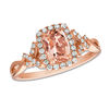 Thumbnail Image 0 of Previously Owned - Le Vian® Morganite and 0.25 CT. T.W. Diamond Ring in 14K Strawberry Gold™