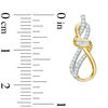 Previously Owned - 0.15 CT. T. W. Diamond Infinity Earrings in 10K Gold