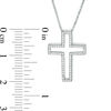 Previously Owned - Convertibilities 0.14 CT. T.W. Diamond Cross Three-in-One Pendant in Sterling Silver and 10K Gold
