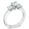 Thumbnail Image 2 of Previously Owned - 1.00 CT. T.W.   Diamond Three Stone Engagement Ring in 14K White Gold (I/I2)