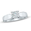 Thumbnail Image 1 of Previously Owned - Celebration  Lux® 0.50 CT. Princess-Cut Diamond Engagement Ring in 18K White Gold (I/SI2)
