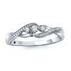 Thumbnail Image 1 of Previously Owned - Cherished Promise Collection™ 0.06 CT. T.W. Diamond Three Stone Promise Ring in Sterling Silver