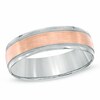 Thumbnail Image 1 of Previously Owned - 6.0mm Comfort Fit Wedding Band in 10K Two-Tone Gold