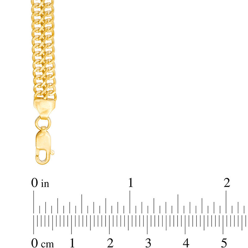 Main Image 2 of Previously Owned - Made in Italy 6.0mm Double Row Curb Chain Necklace in 14K Gold - 18"